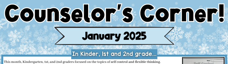 Counselor Corner January